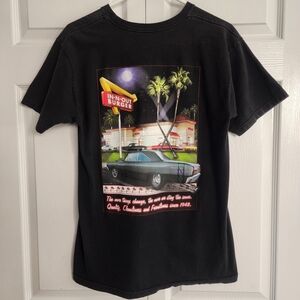 In-N-Out Burger Retro Nevada Black Graphic‎ Merch Tee, Chevy Nova Sz Mens M